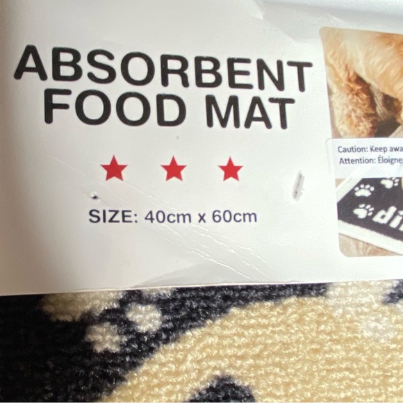 Absorbent Dog Food Mate - Navy Blue & Beige - New with Tag - Picture 4 of 7